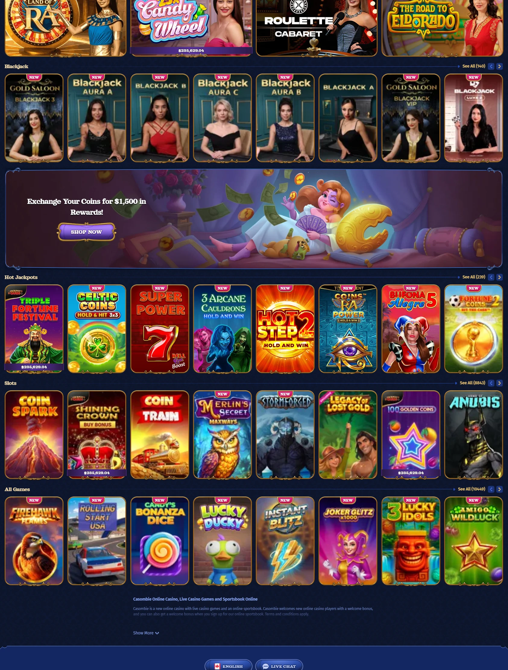 casombie casino Casino jeux avec vrais croupiers